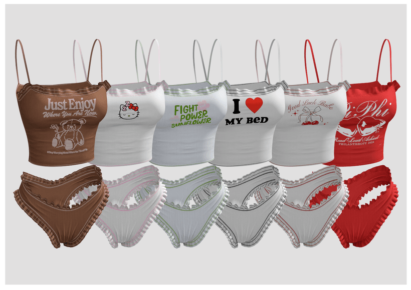 Галерея мода Пижама Miko Sleep Wear Outfit #1